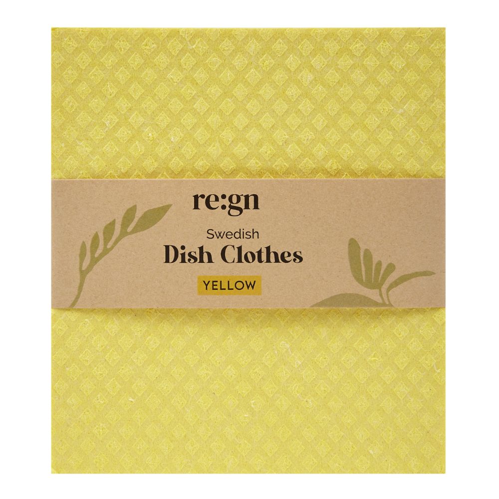 Swedish Eco Durable Dish Cloths, Vegan Biodegradable Kitchen Cloths 4 Pack - REGN