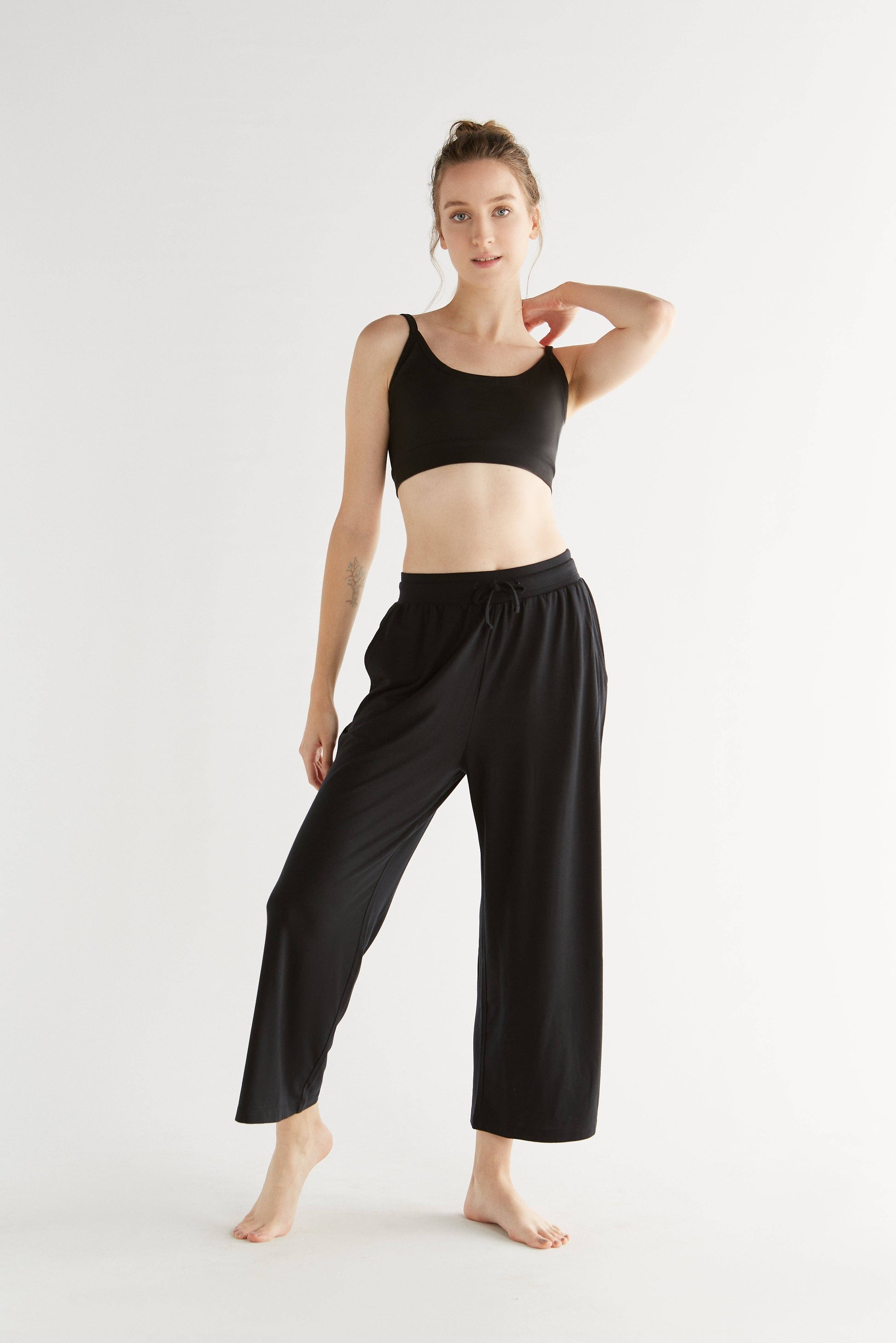 Tencel Wide Leg Trousers: Womens - REGN