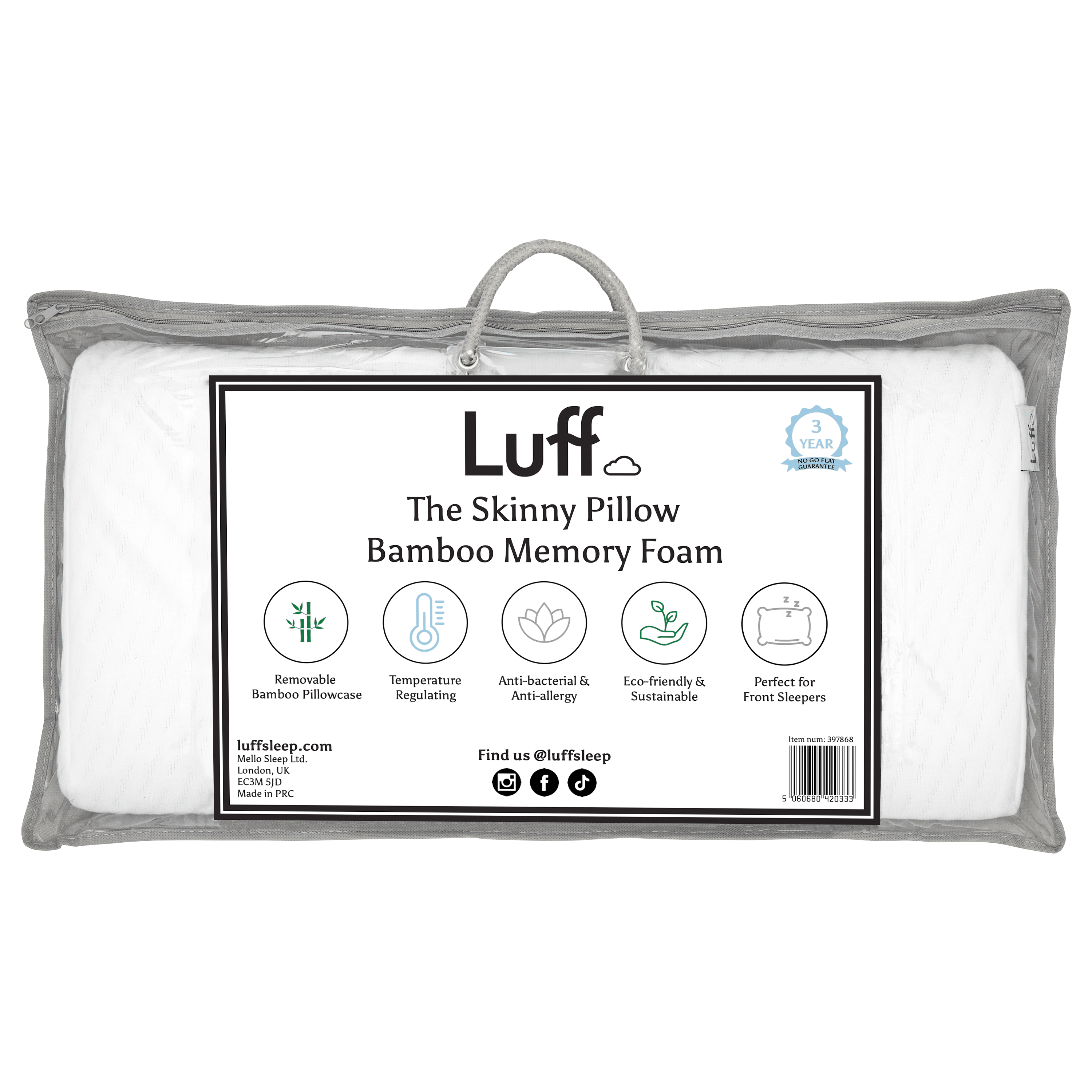 The Bamboo Skinny Pillow - REGN