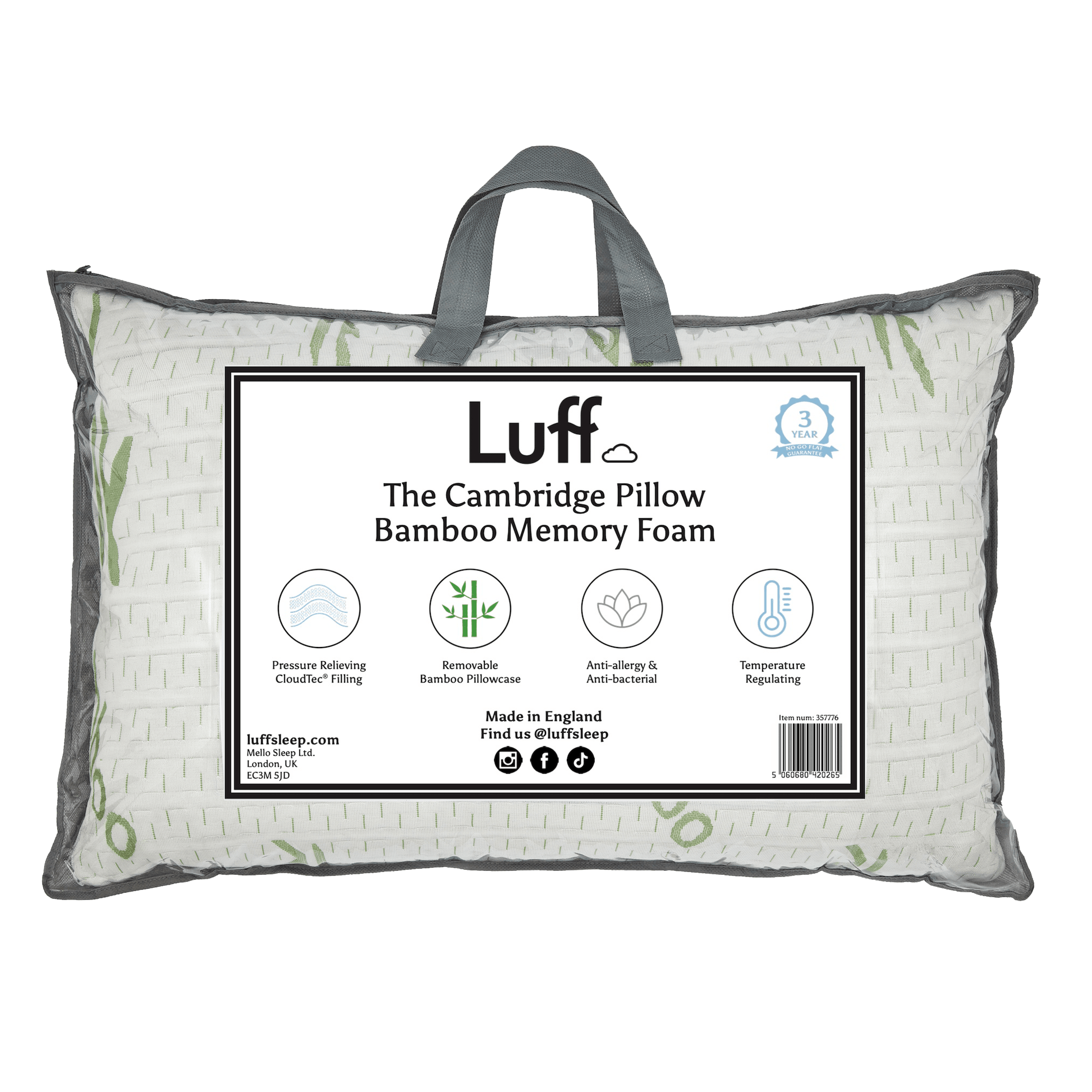 The Cambridge Firm Bamboo Pillow - REGN