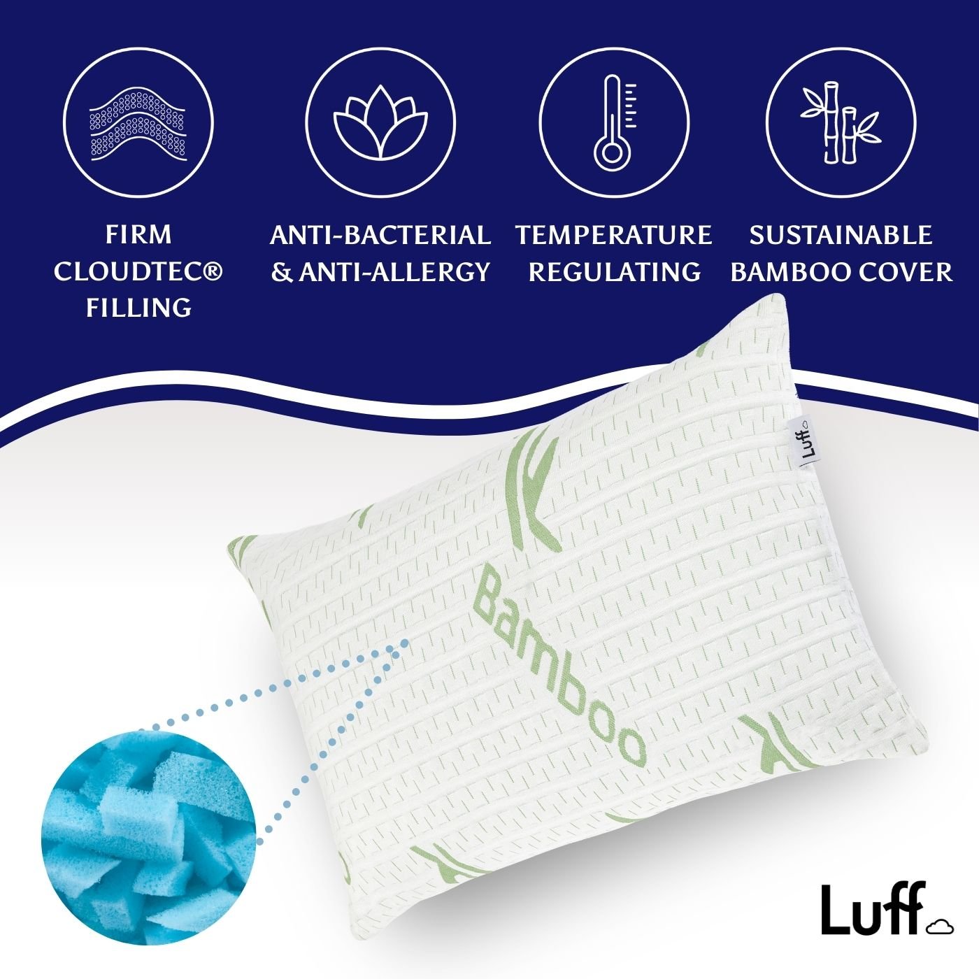 The Cambridge Firm Bamboo Pillow - REGN