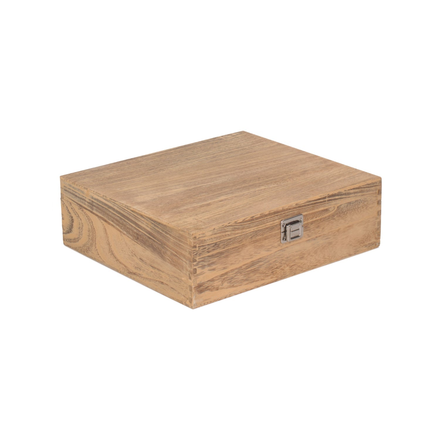 Three Bottle Oak Effect Wooden Box - REGN