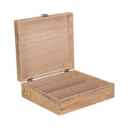 Three Bottle Oak Effect Wooden Box - REGN