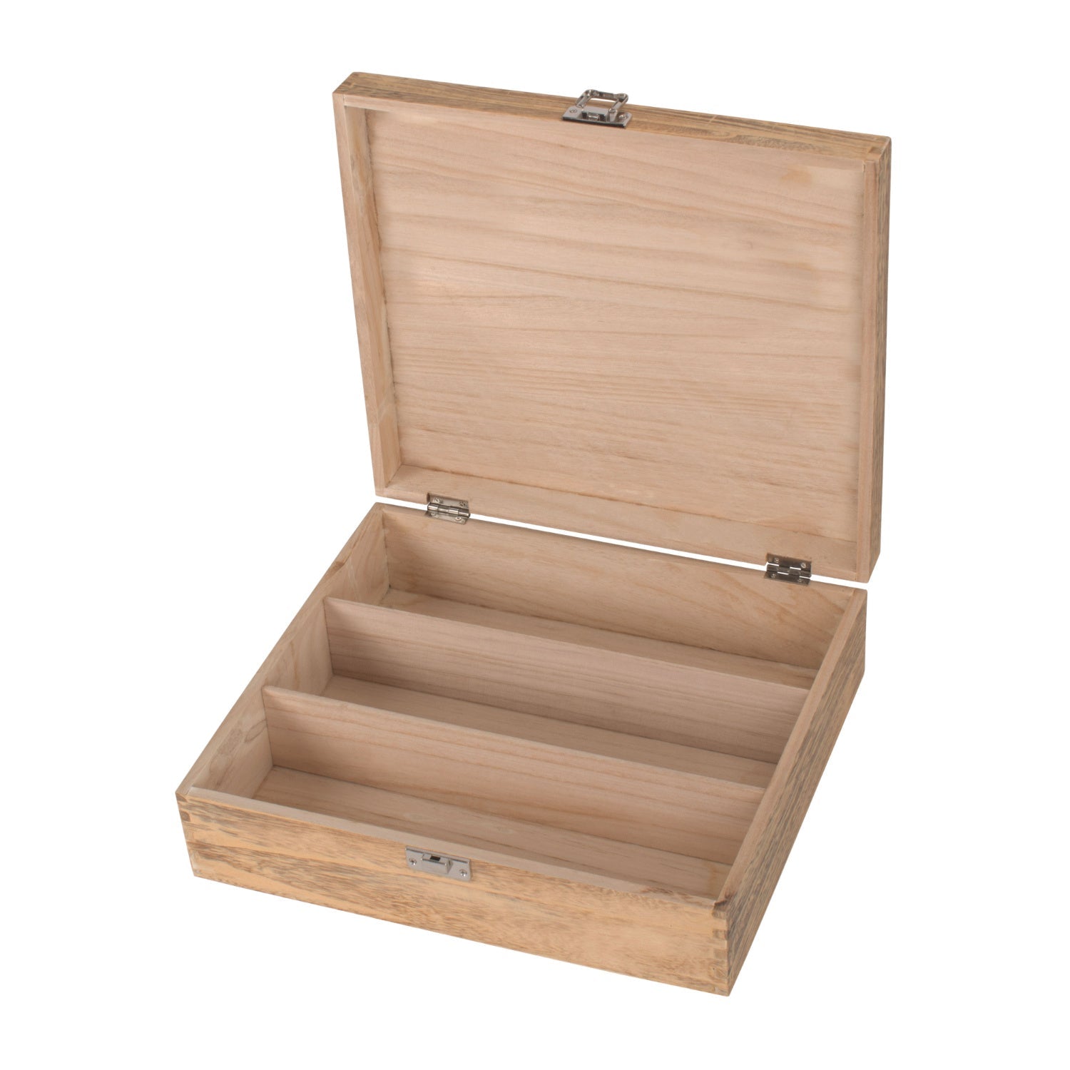 Three Bottle Oak Effect Wooden Box - REGN