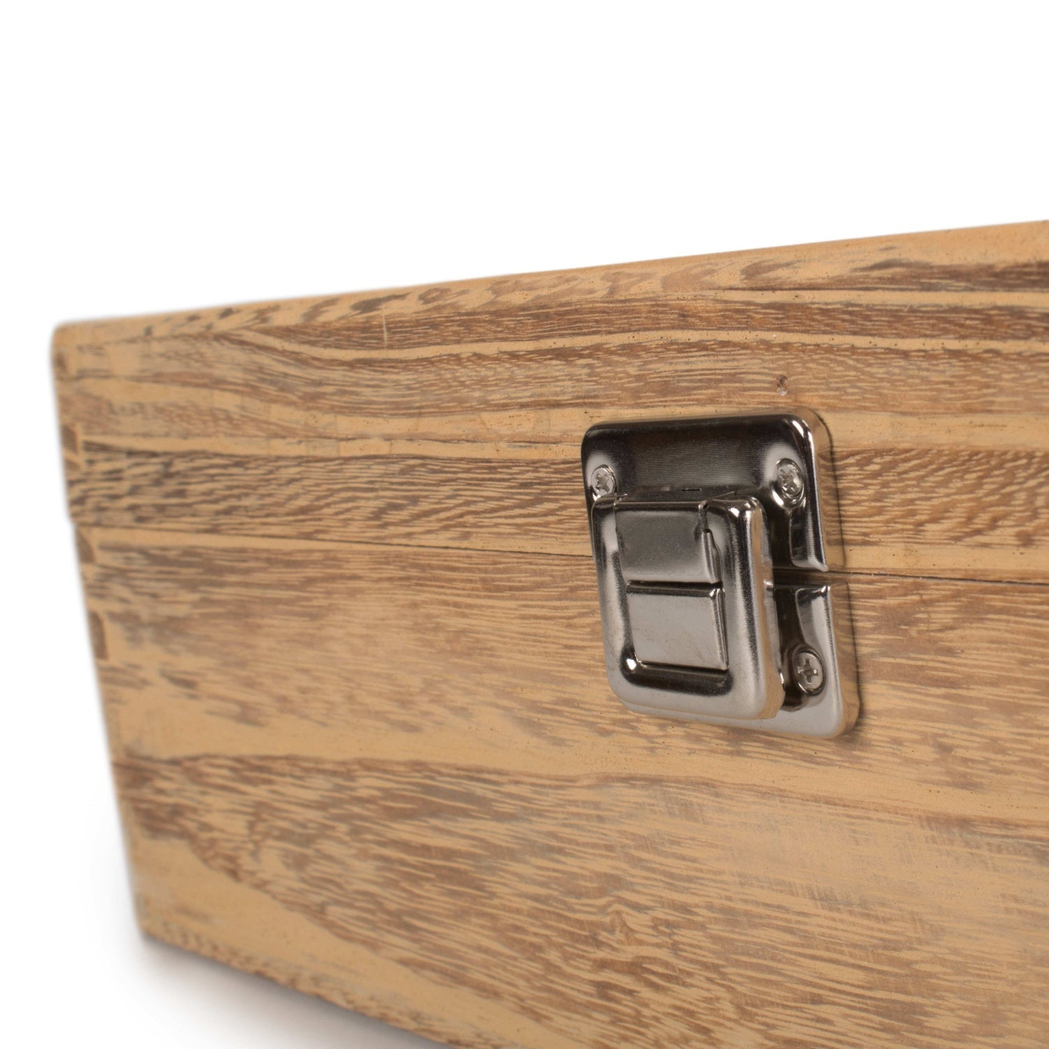 Three Bottle Oak Effect Wooden Box - REGN
