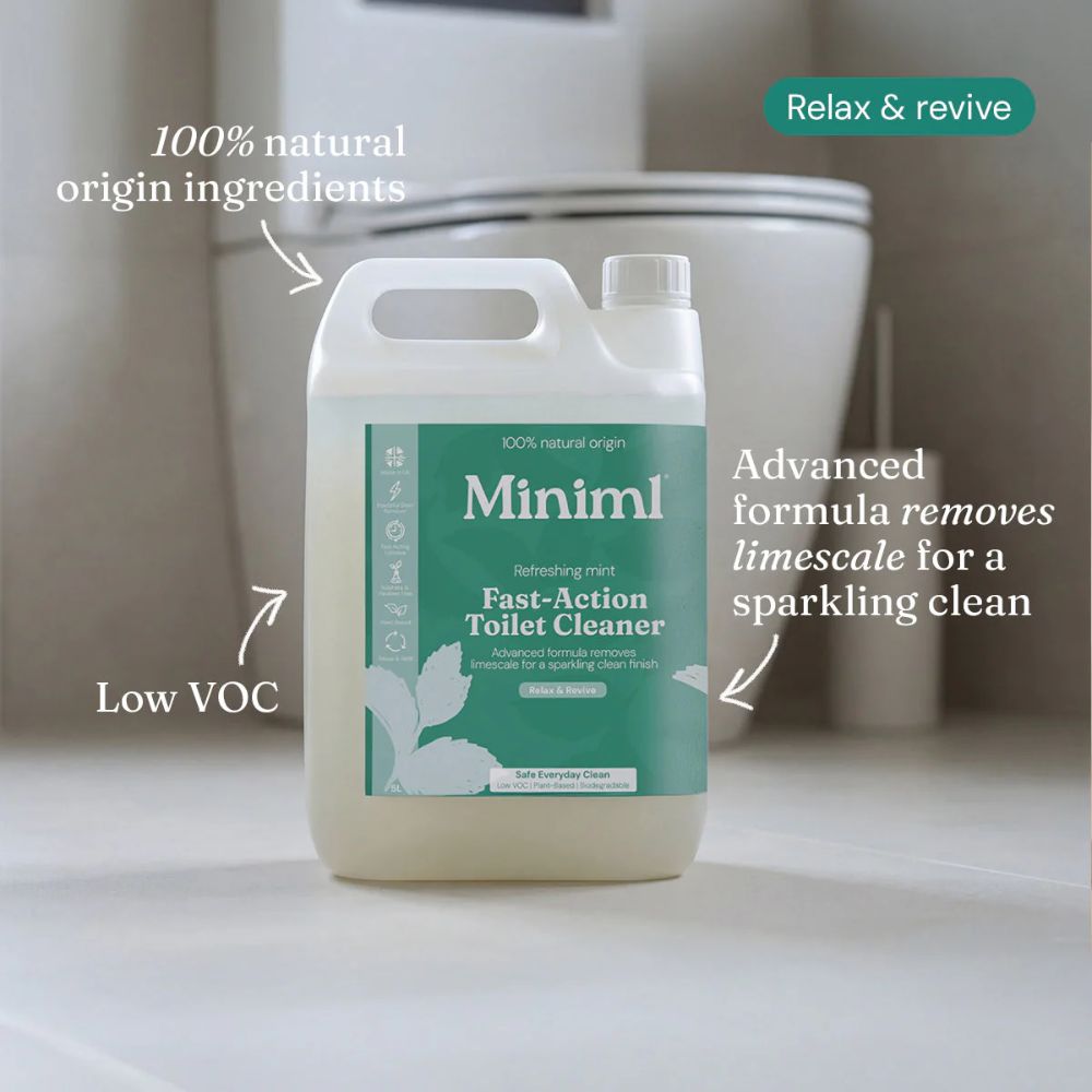 Toilet Cleaner Refreshing Mint 5L Bulk Refill Eco - Friendly Gel - REGN
