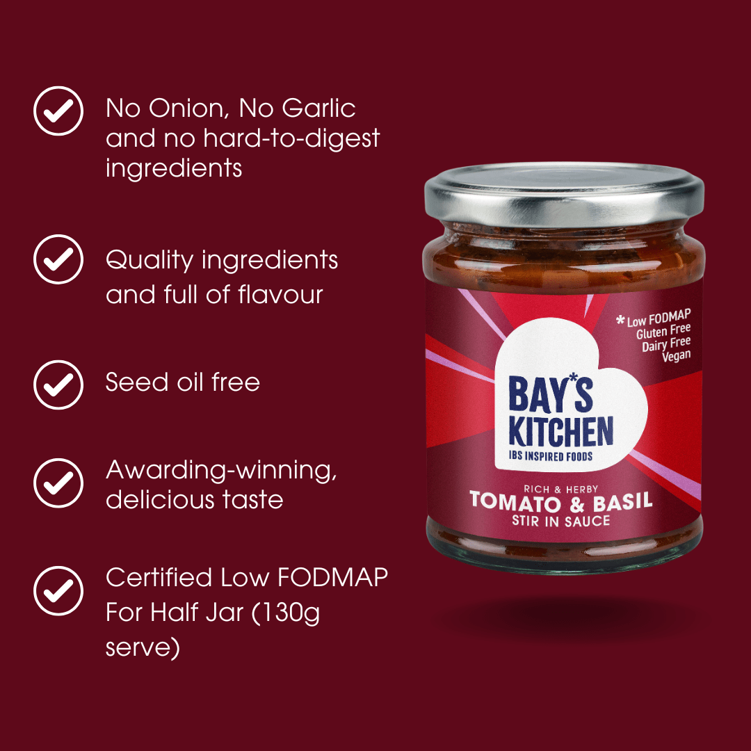 Tomato & Basil Stir - in Sauce 260g – Low FODMAP & Gluten Free - REGN