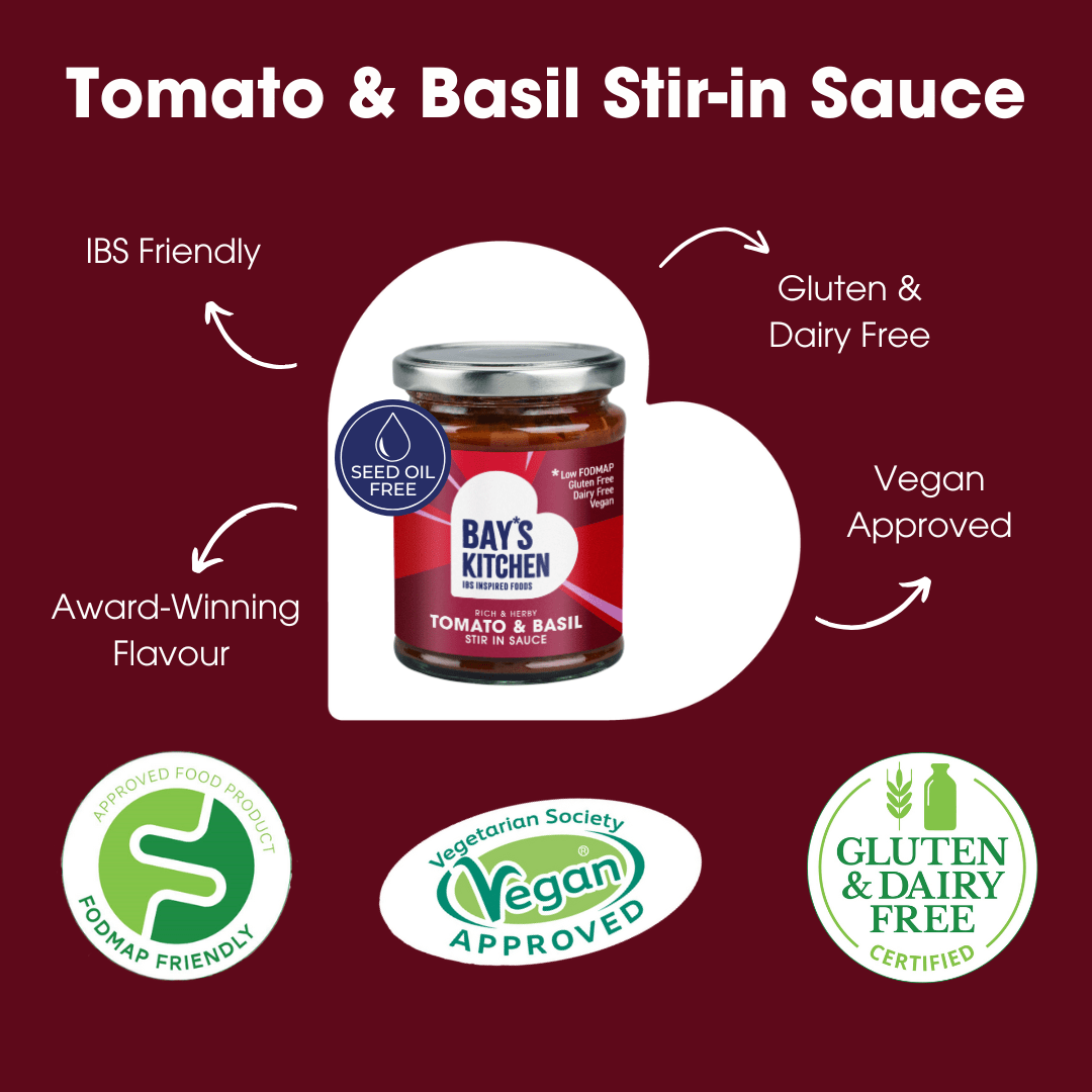 Tomato & Basil Stir - in Sauce 260g – Low FODMAP & Gluten Free - REGN