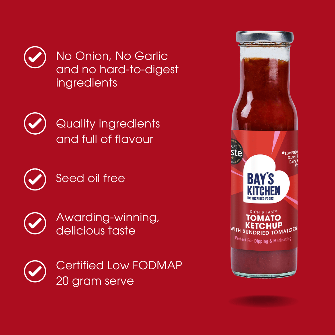 Tomato Ketchup with Sundried Tomatoes 270g – Low FODMAP & Vegan - REGN