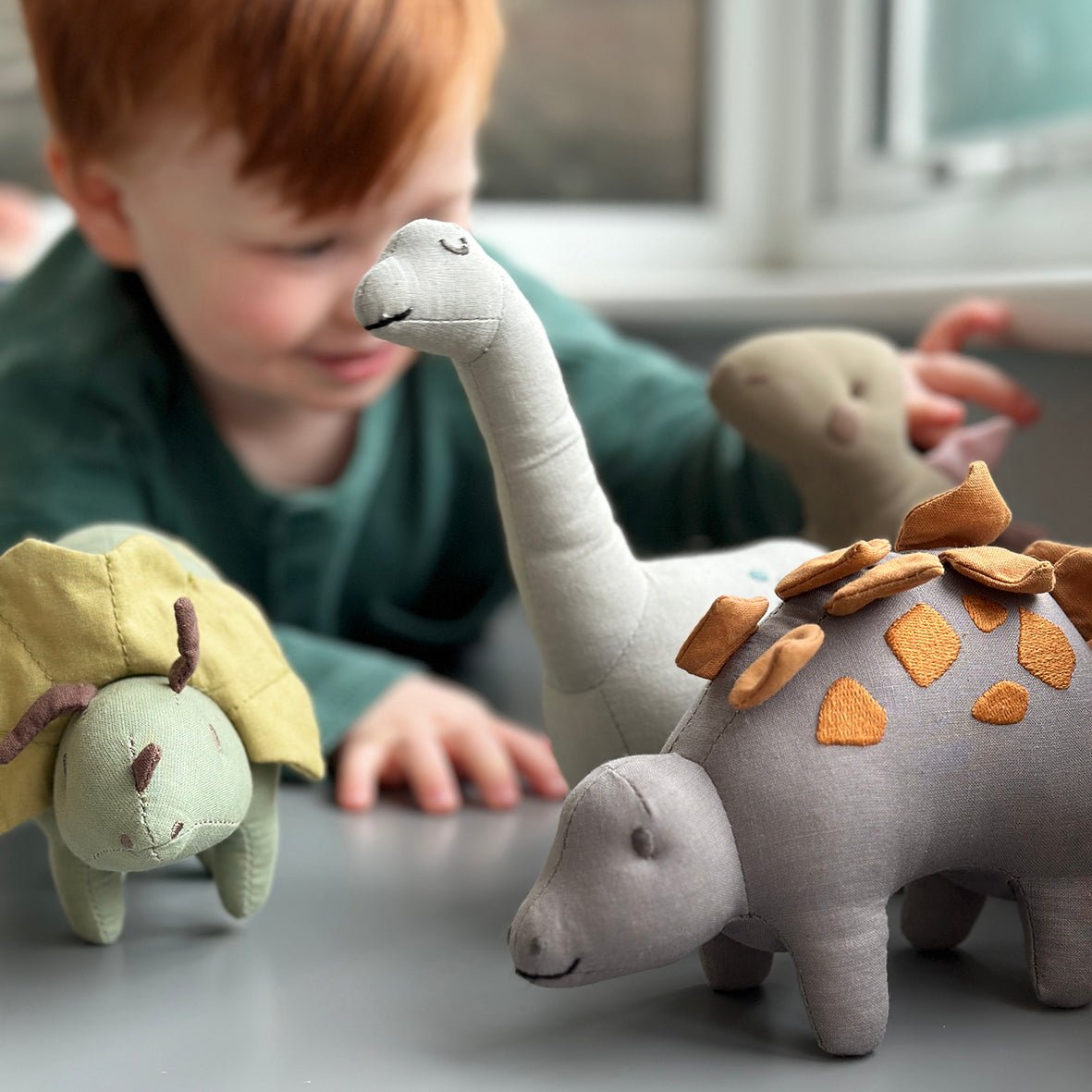 Trike Linen Dinosaur Toy - REGN