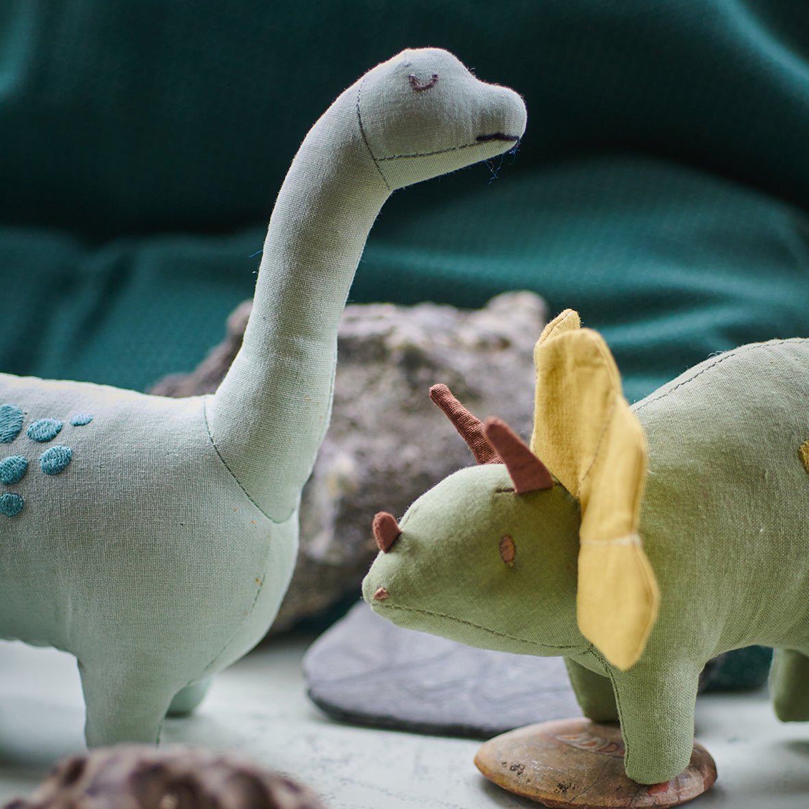 Trike Linen Dinosaur Toy - REGN