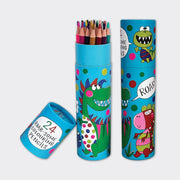 Tube of 24 Colouring Pencils - Roar - some Dinosaur - REGN