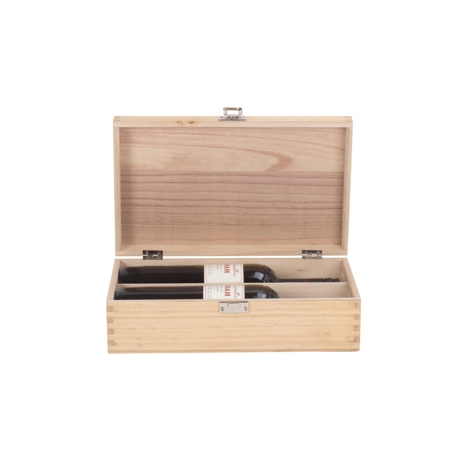 Two Bottle Clear Varnish Wooden Box - REGN