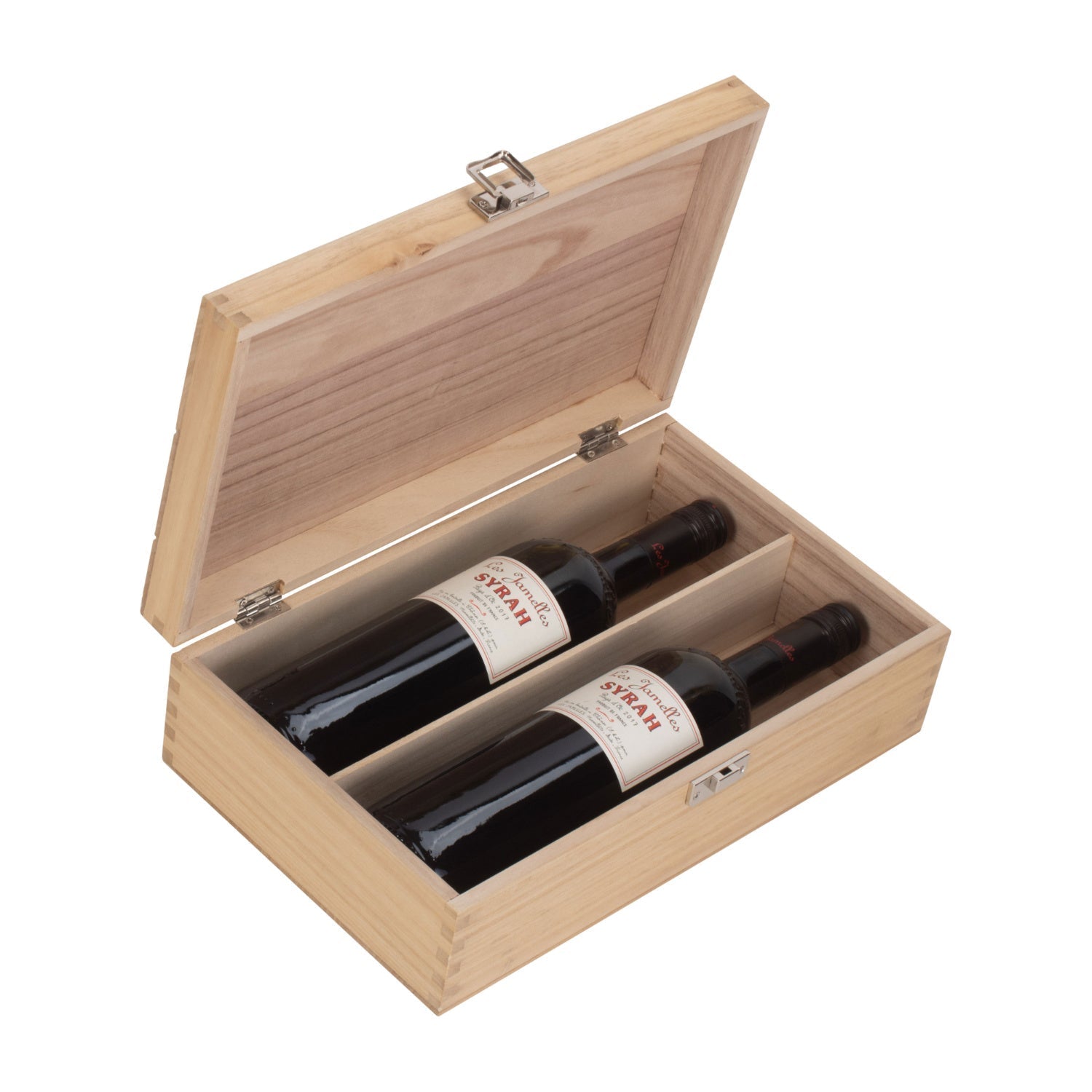 Two Bottle Clear Varnish Wooden Box - REGN
