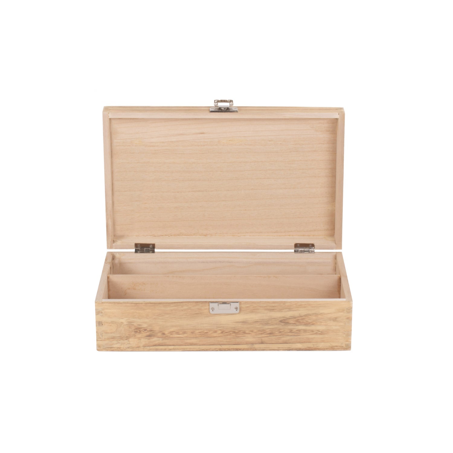 Two Bottle Oak Effect Wooden Box - REGN