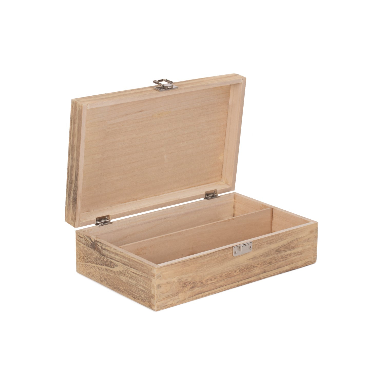 Two Bottle Oak Effect Wooden Box - REGN