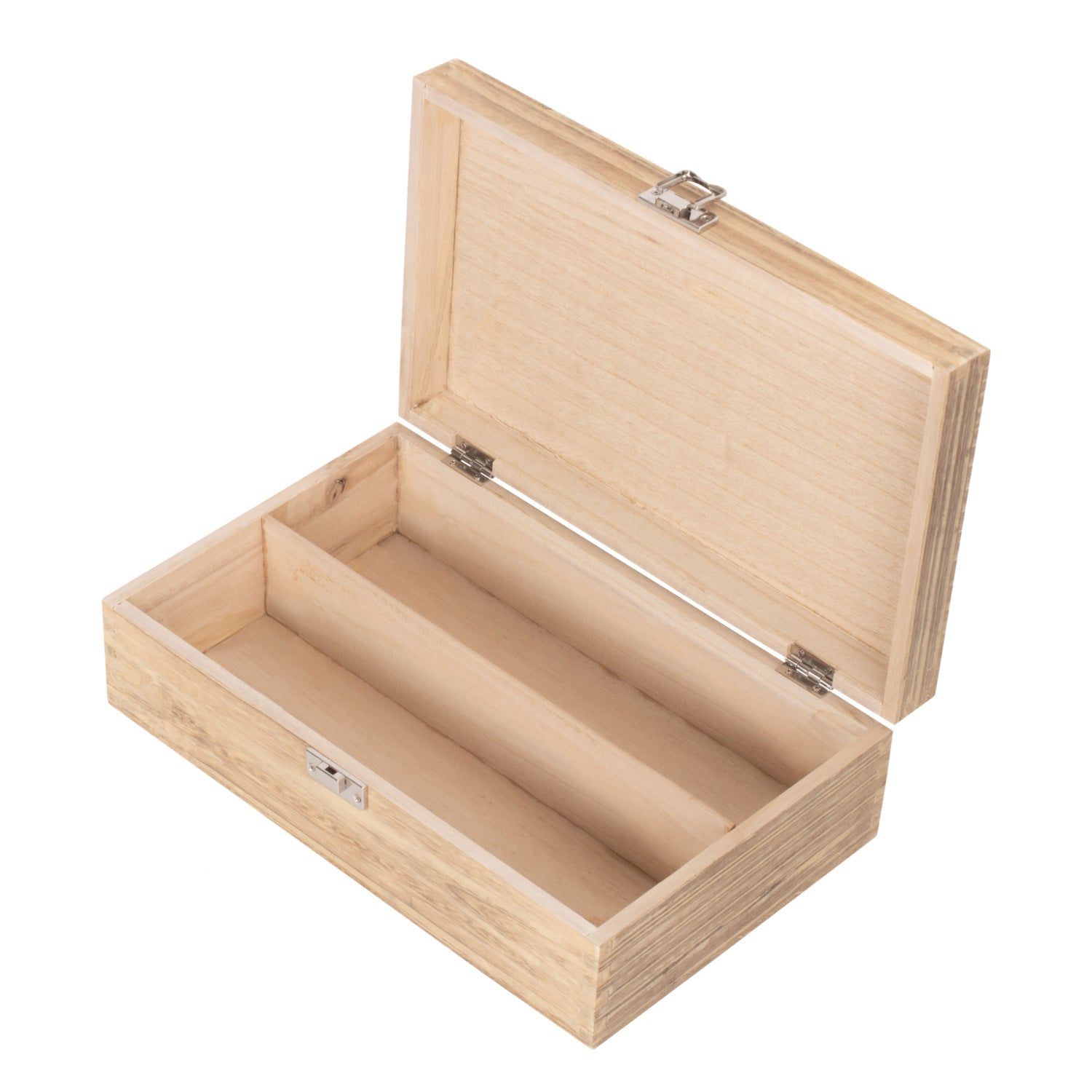 Two Bottle Oak Effect Wooden Box - REGN