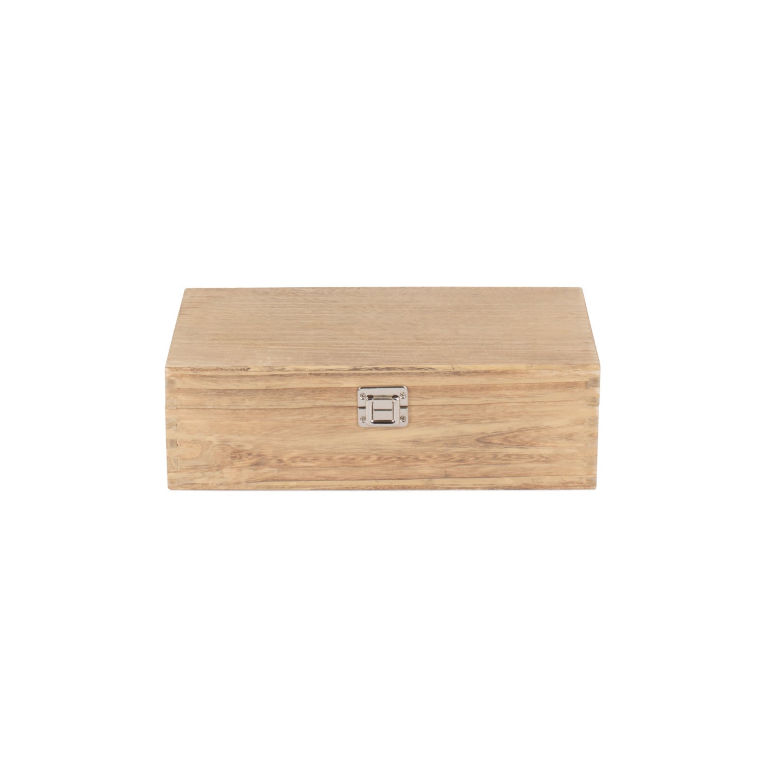 Two Bottle Oak Effect Wooden Box - REGN