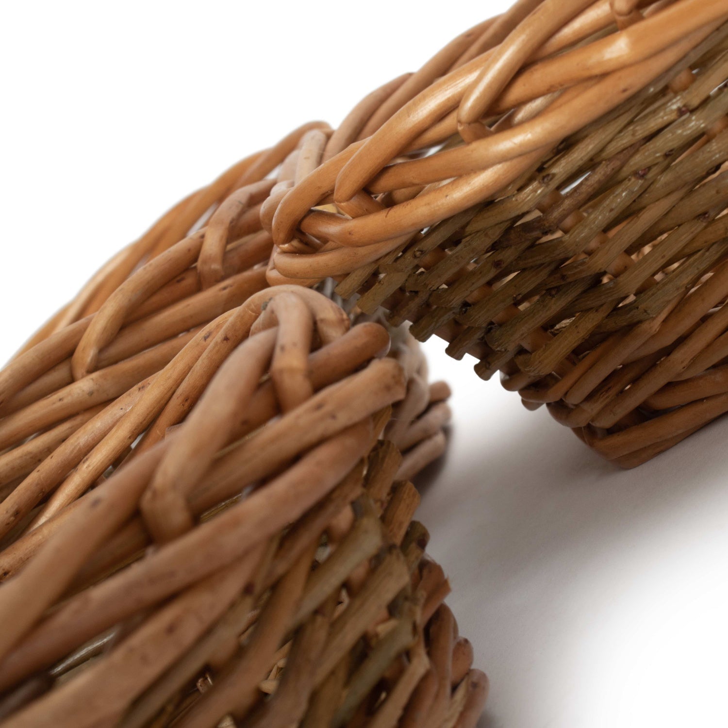 Unpeeled Willow Round Tray Baskets Set 3 - REGN