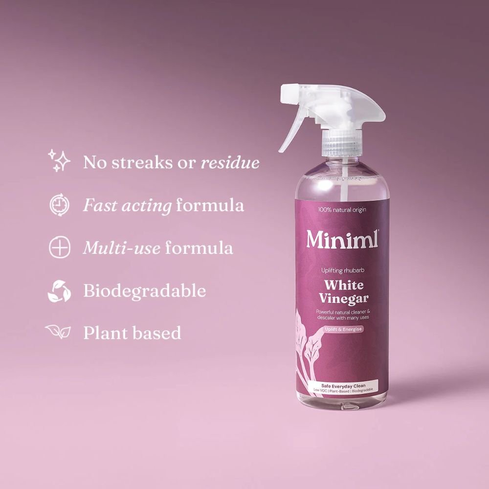 Uplifting Rhubarb White Vinegar – 750ml Multi - Purpose Eco Cleaner - REGN