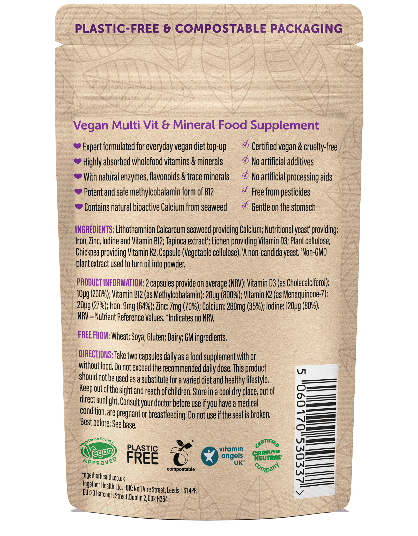 Vegan Multi – Vegan Supplement - 60 Capsules - REGN