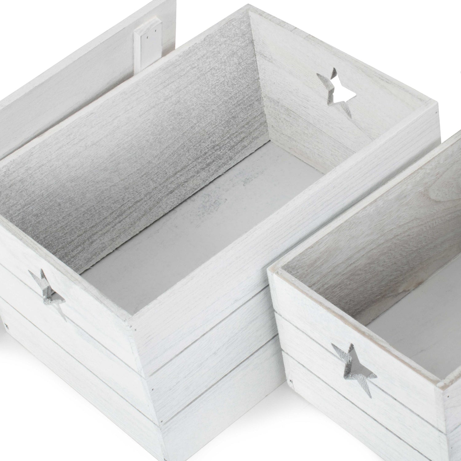 Vintage Star Cut Out Box with Lid Set 2 - REGN
