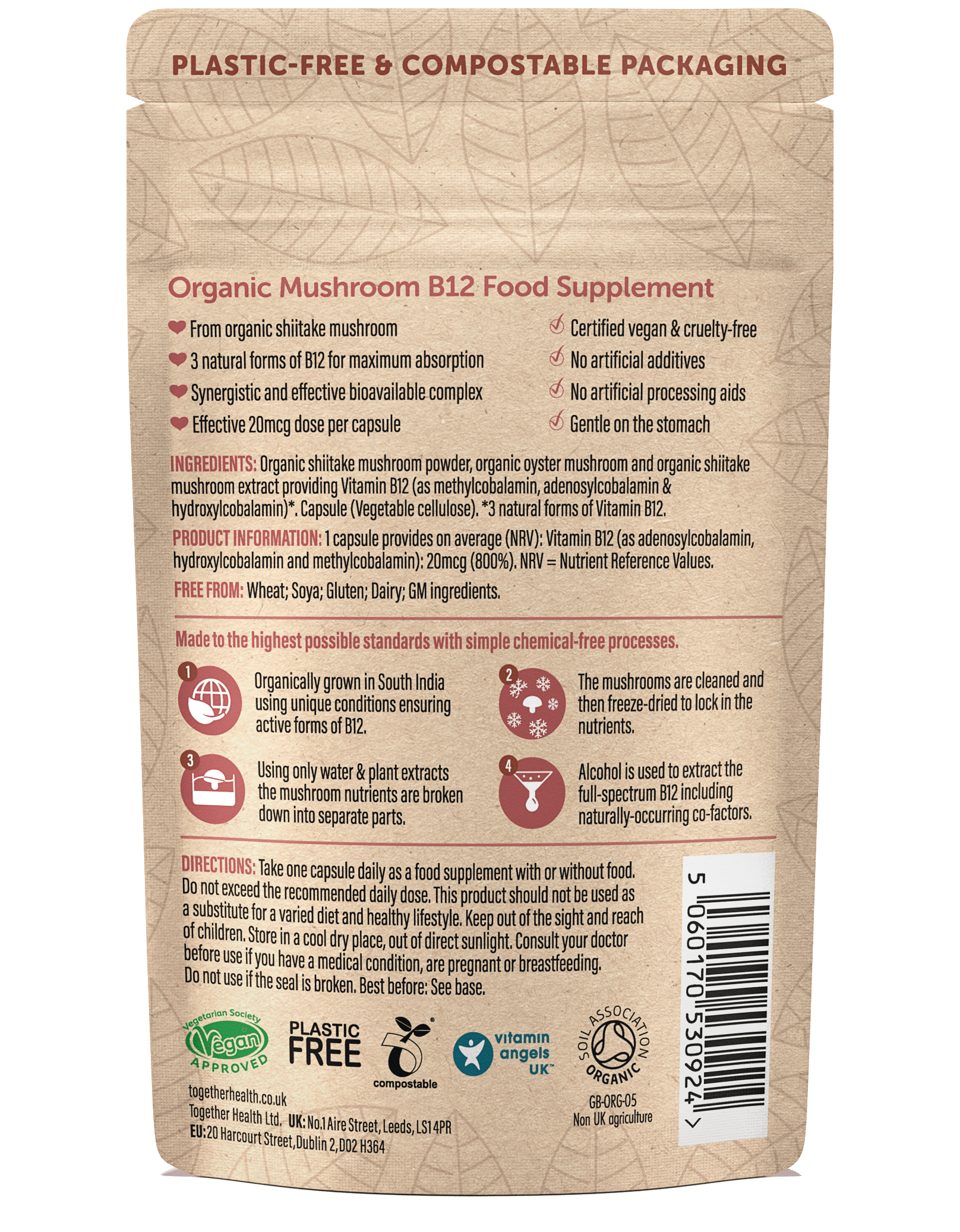 Vitamin B12 – Organic – 30 Capsules - REGN