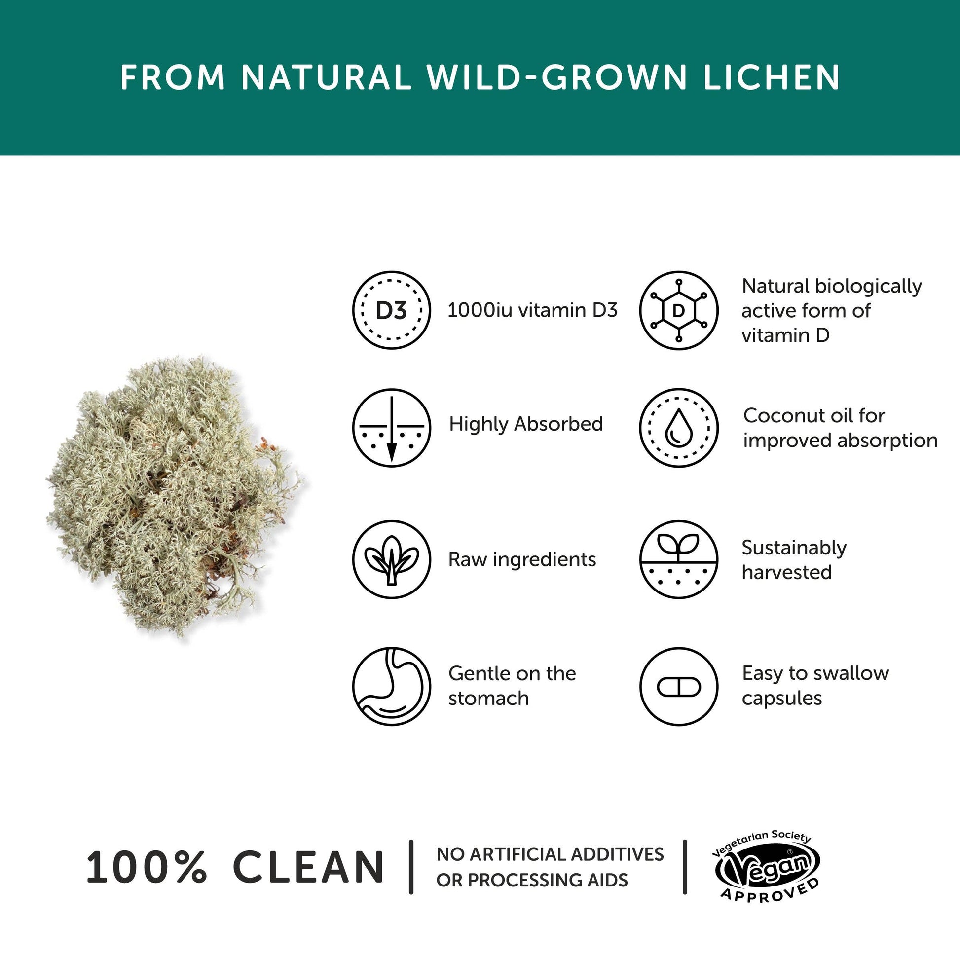 Vitamin D – Vegan D3 – 30 Capsules - REGN