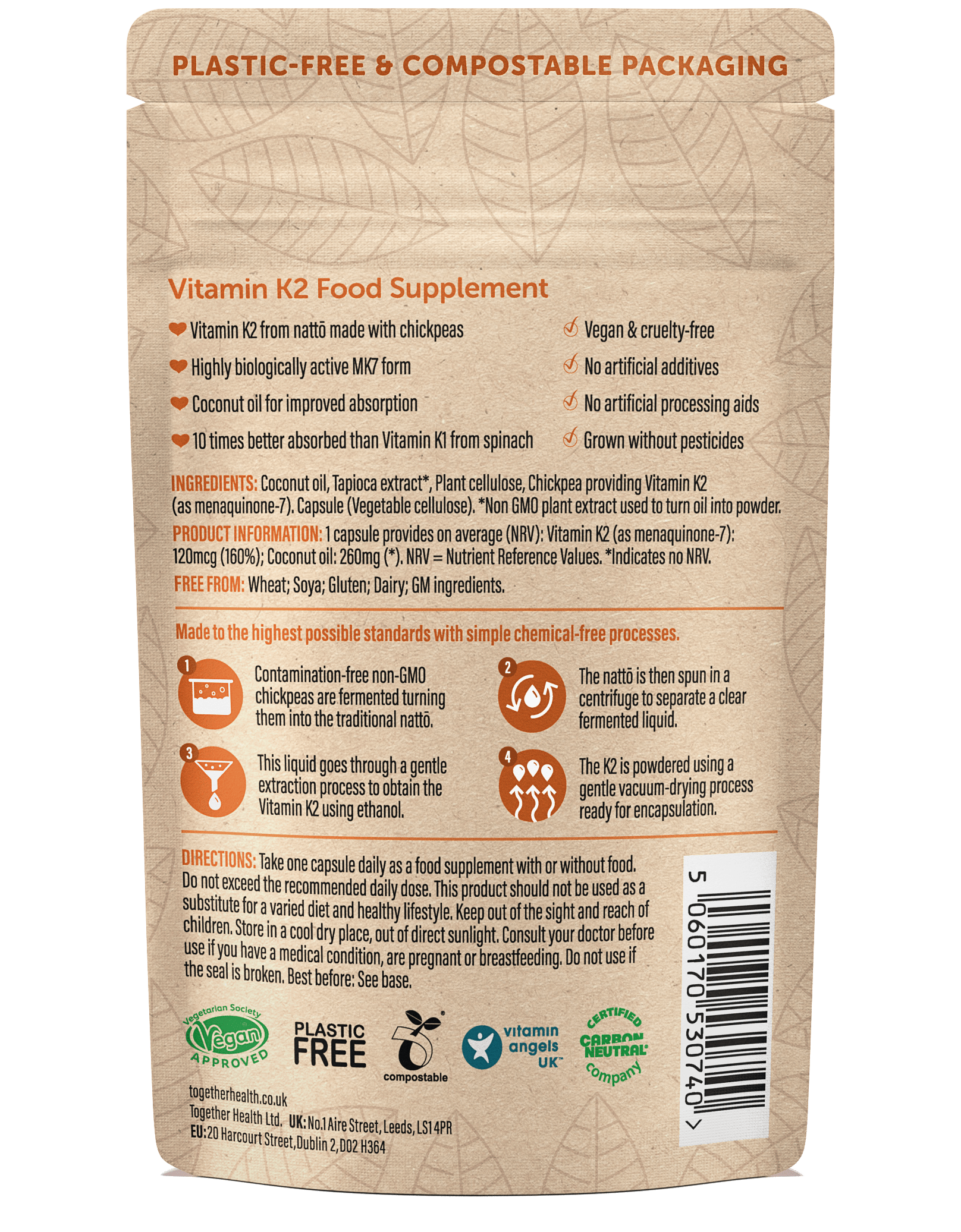 Vitamin K2 – Vegan Supplement – 30 Capsules - REGN