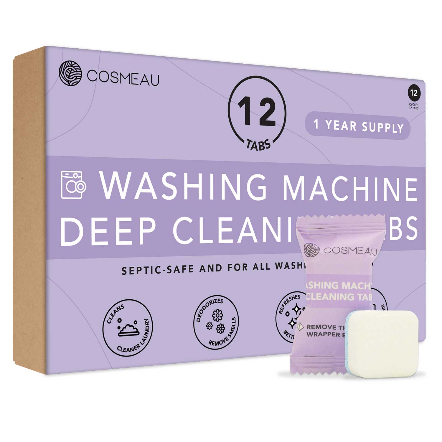 Washing Machine Deep Cleaning Tablets – 12 Pack - REGN