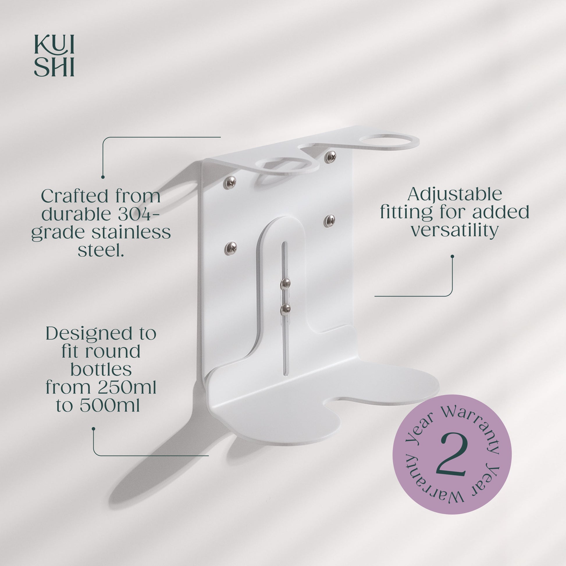 White Double Bottle Holder - REGN