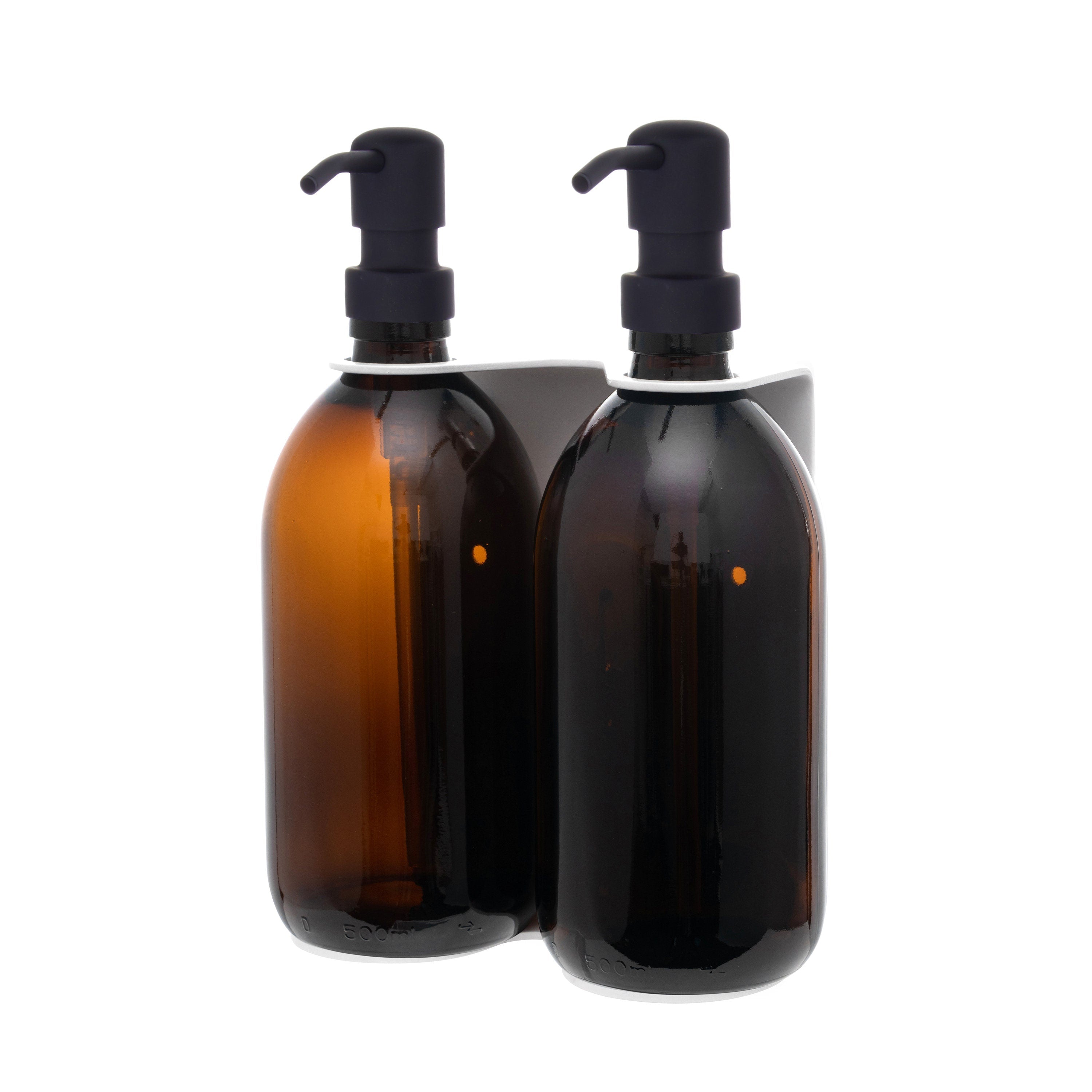 White Double Wall Mounted Soap Dispenser - REGN