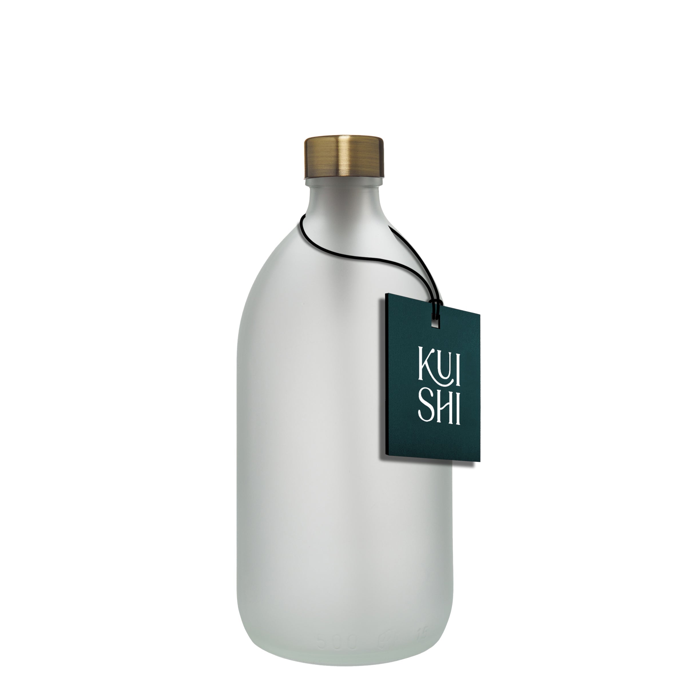 White Glass Bottle and Cap - REGN