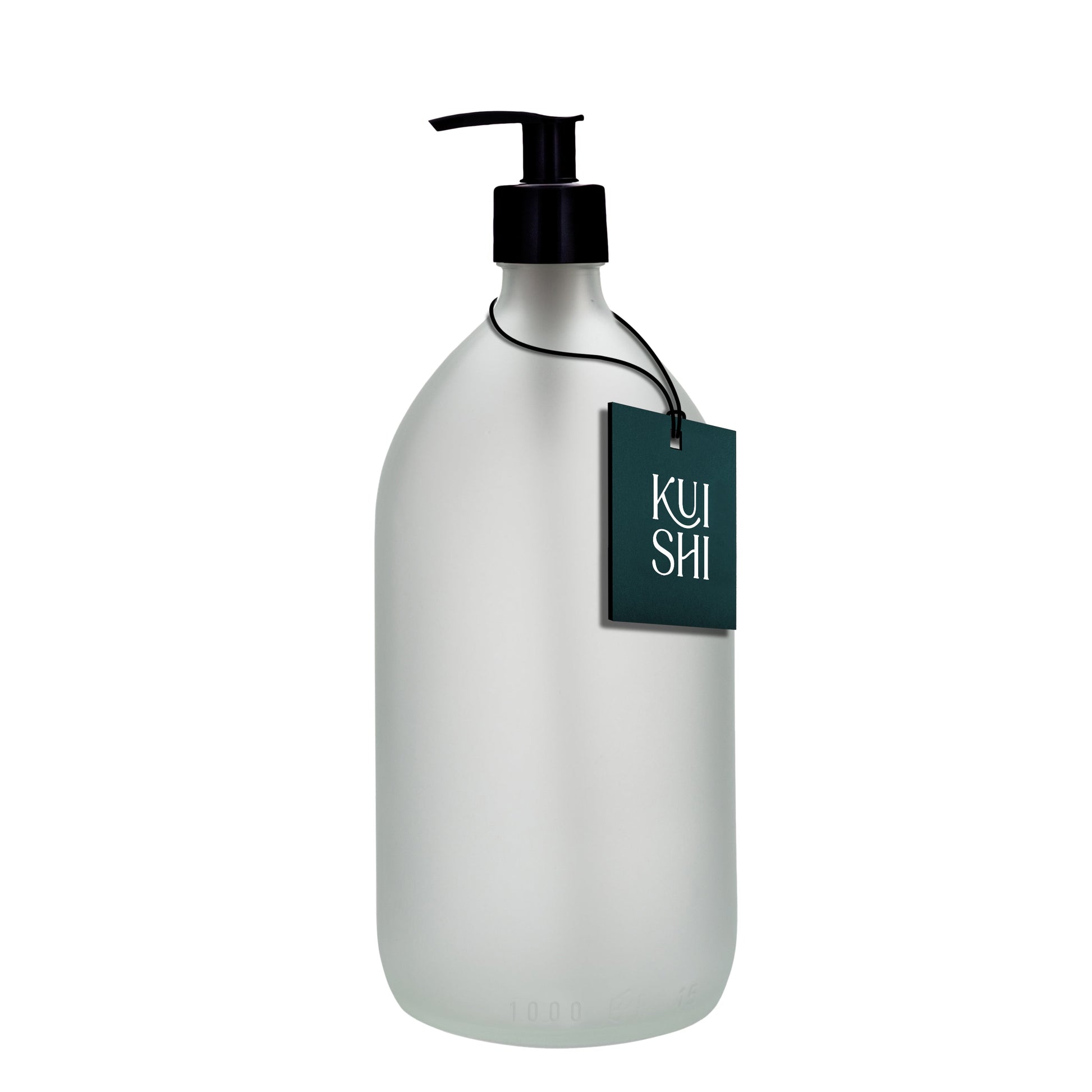 White Glass Pump Bottle - REGN