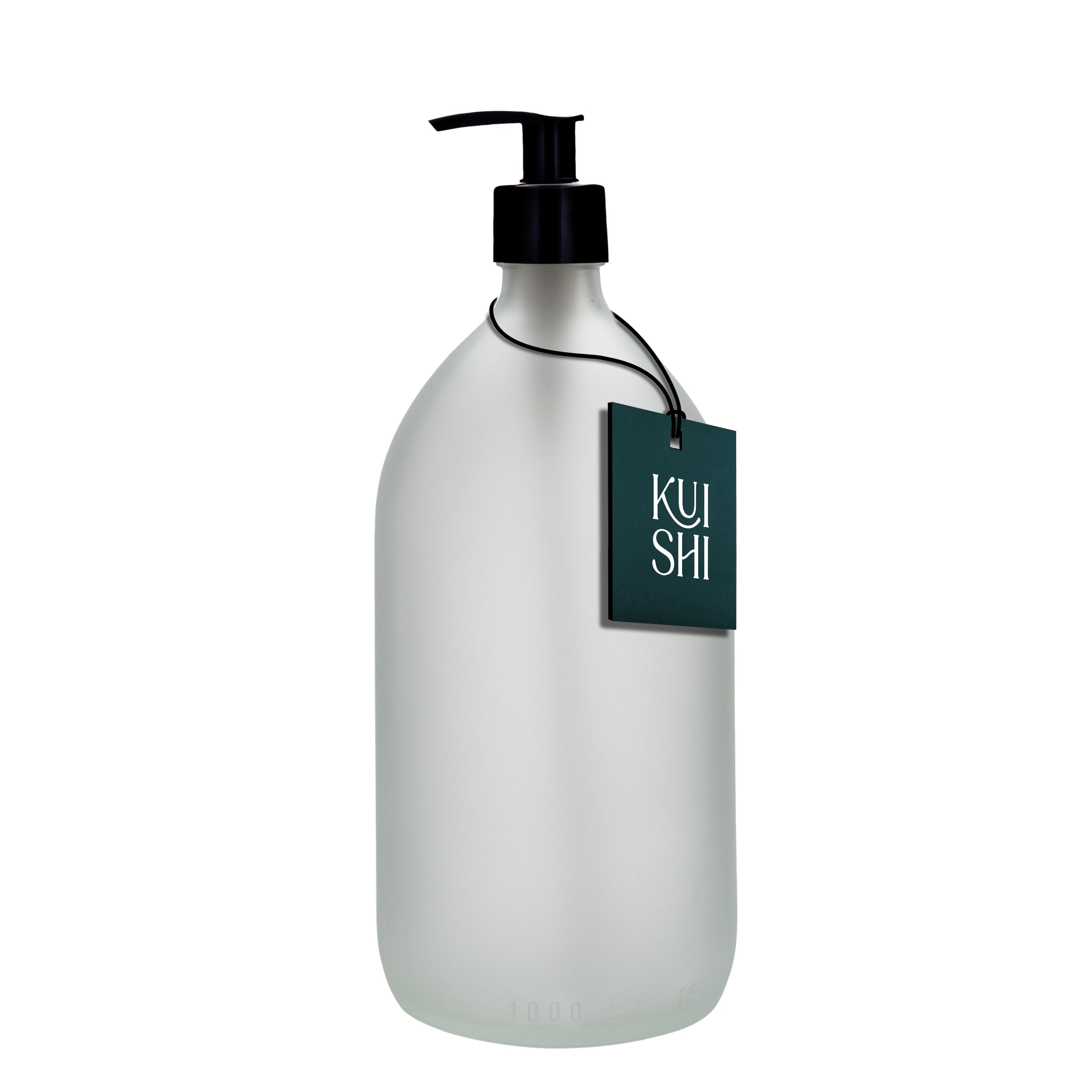 White Glass Pump Bottle - REGN