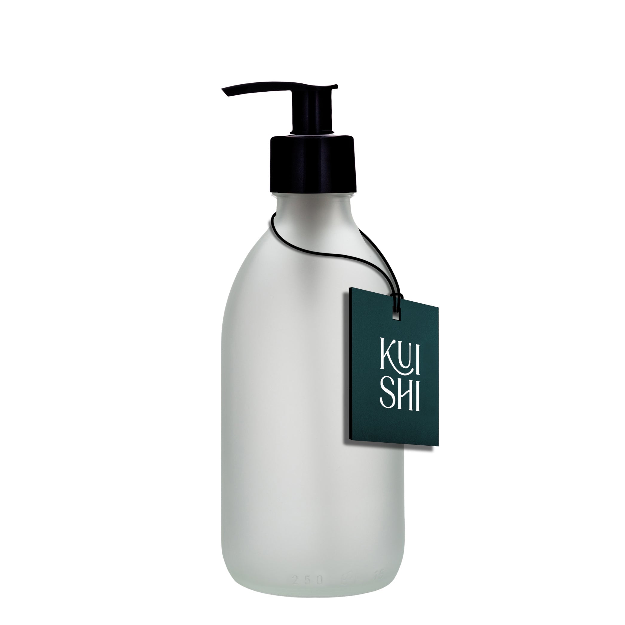 White Glass Pump Bottle - REGN
