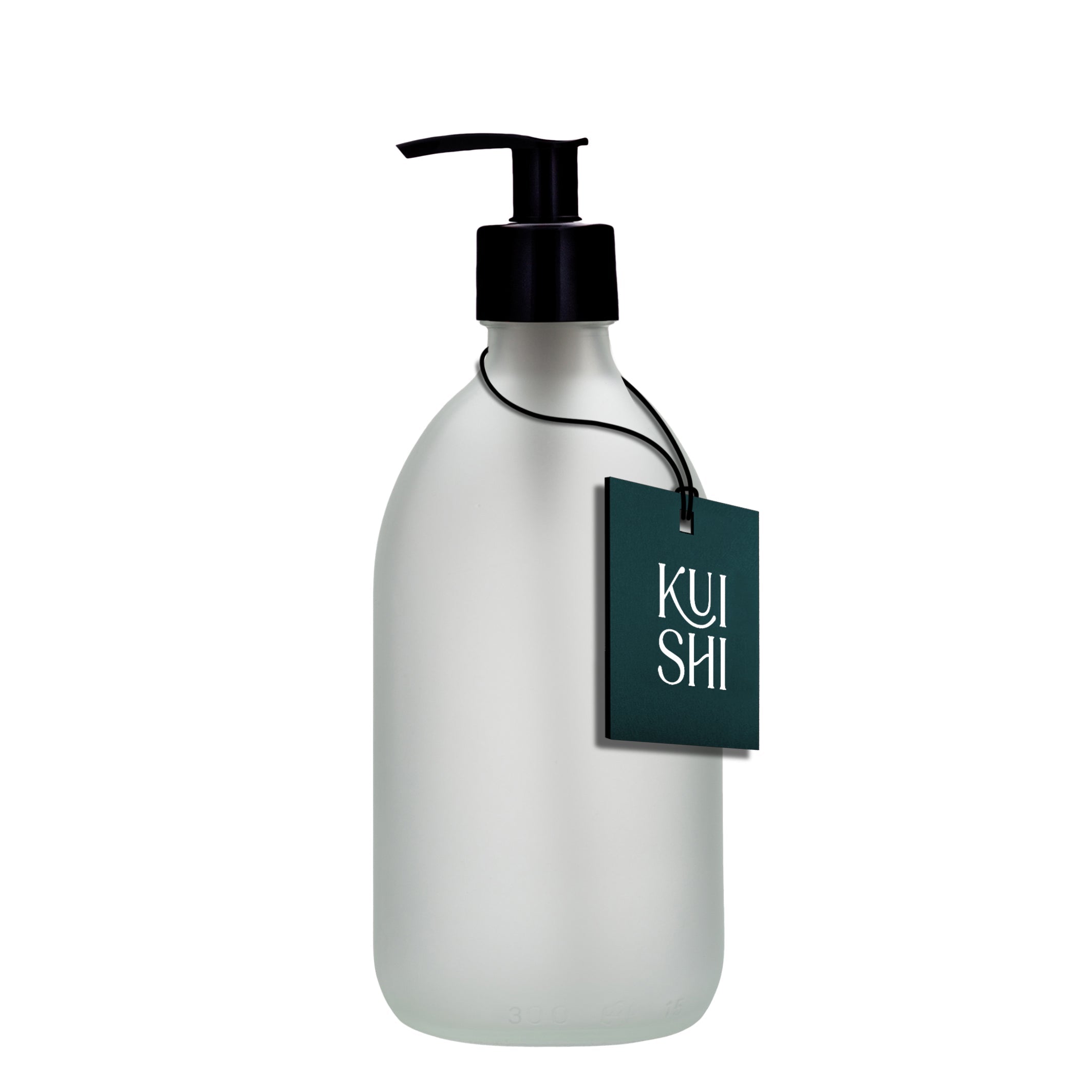 White Glass Pump Bottle - REGN