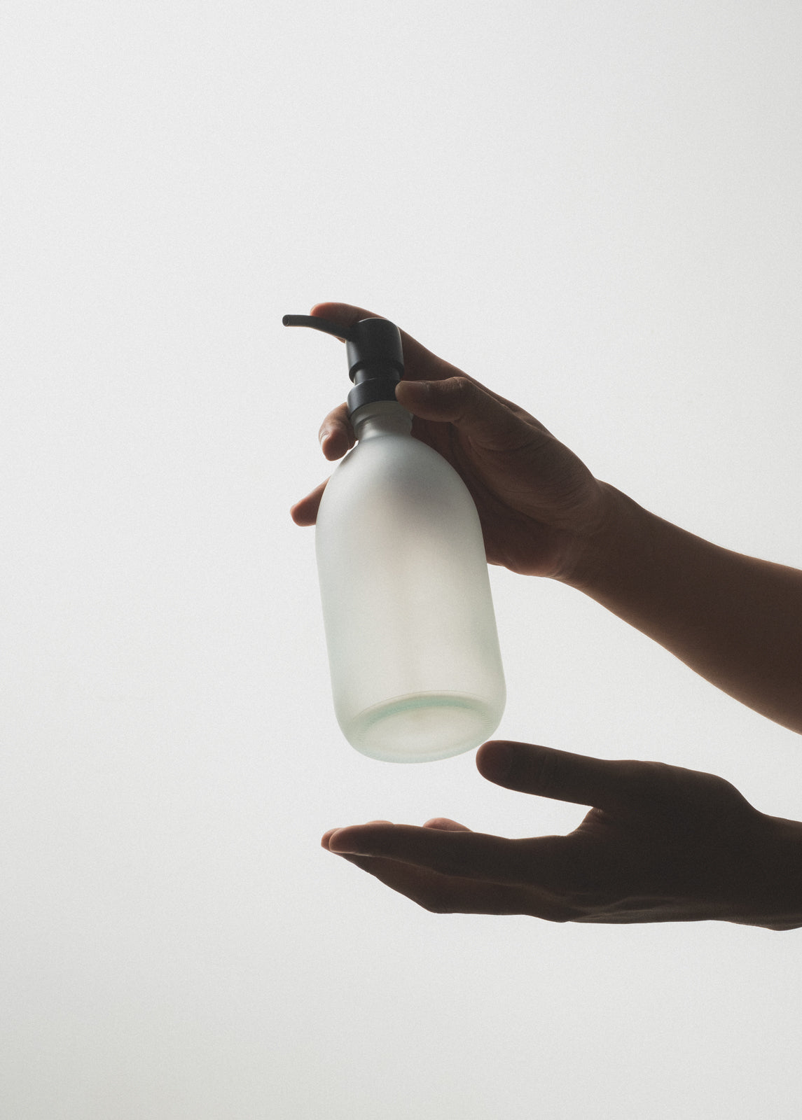 White Glass Soap Dispenser - REGN