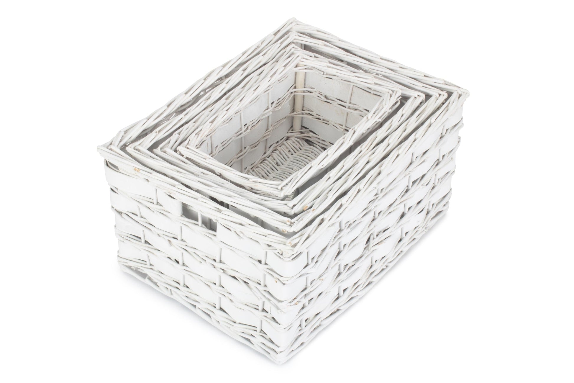 White Scandi Storage Basket Set 4 - REGN