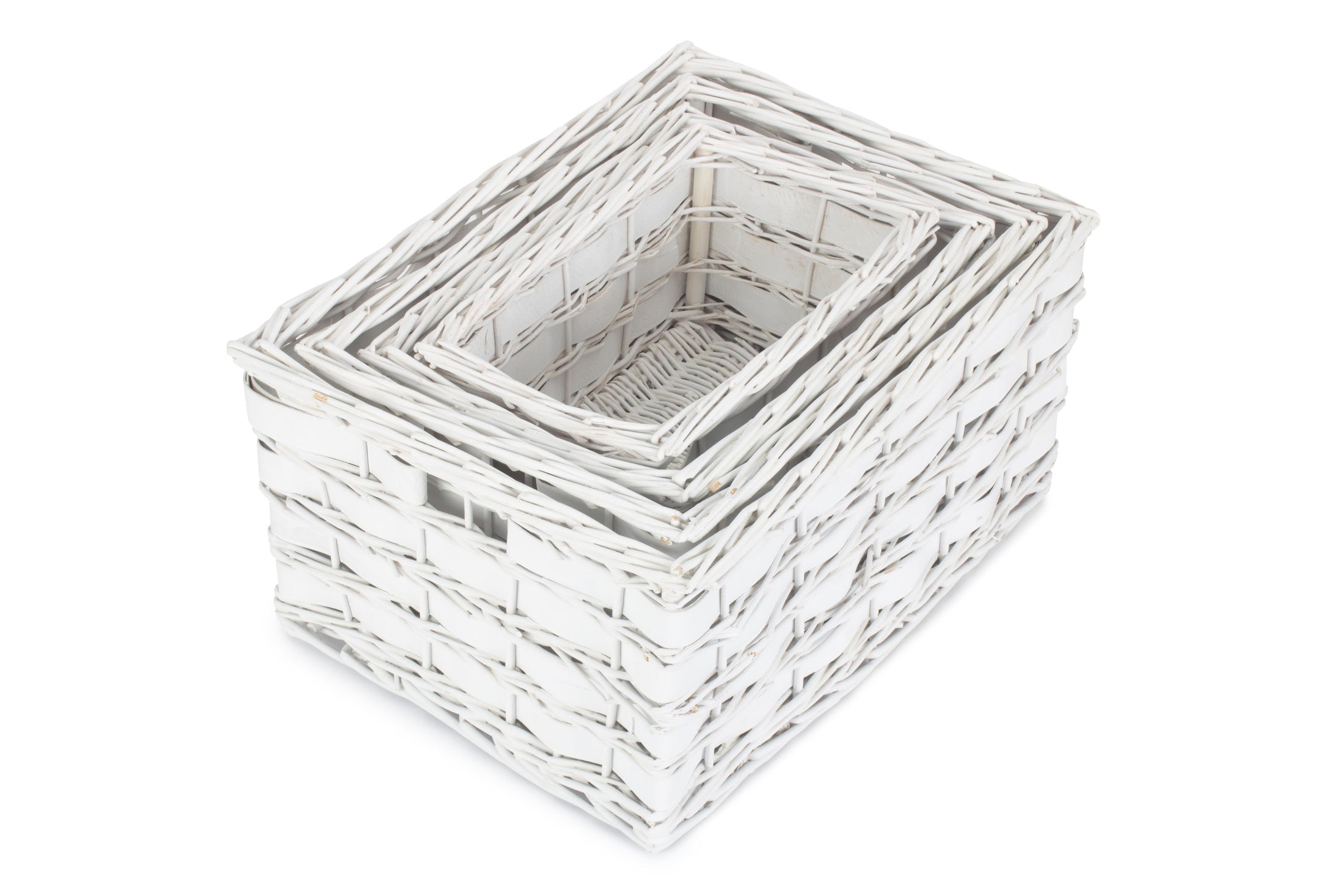 White Scandi Storage Basket Set 4 - REGN