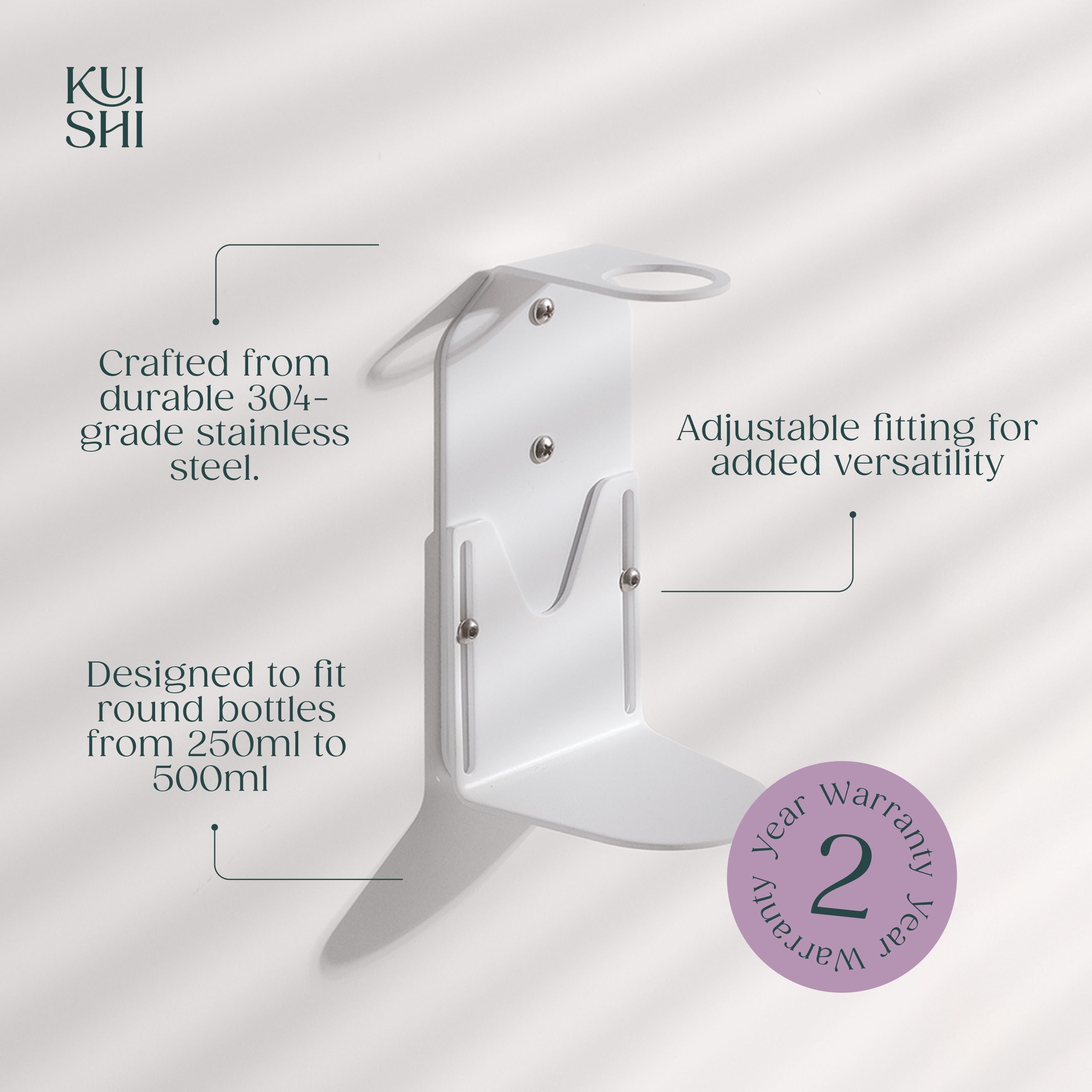 White Single Bottle Holder - REGN