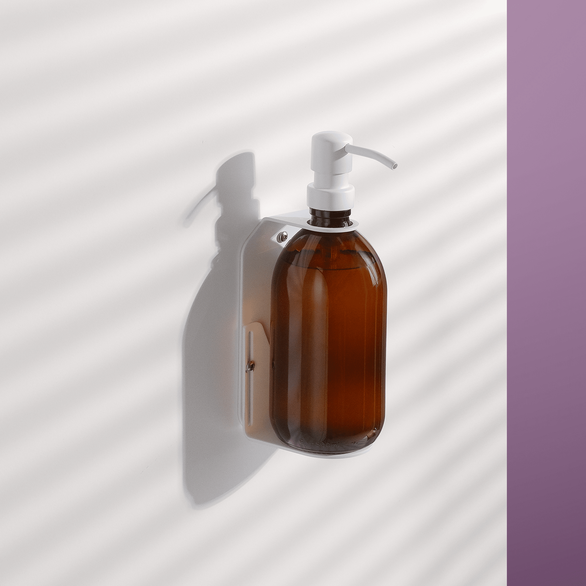 White Single Wall Mounted Soap Dispenser - REGN