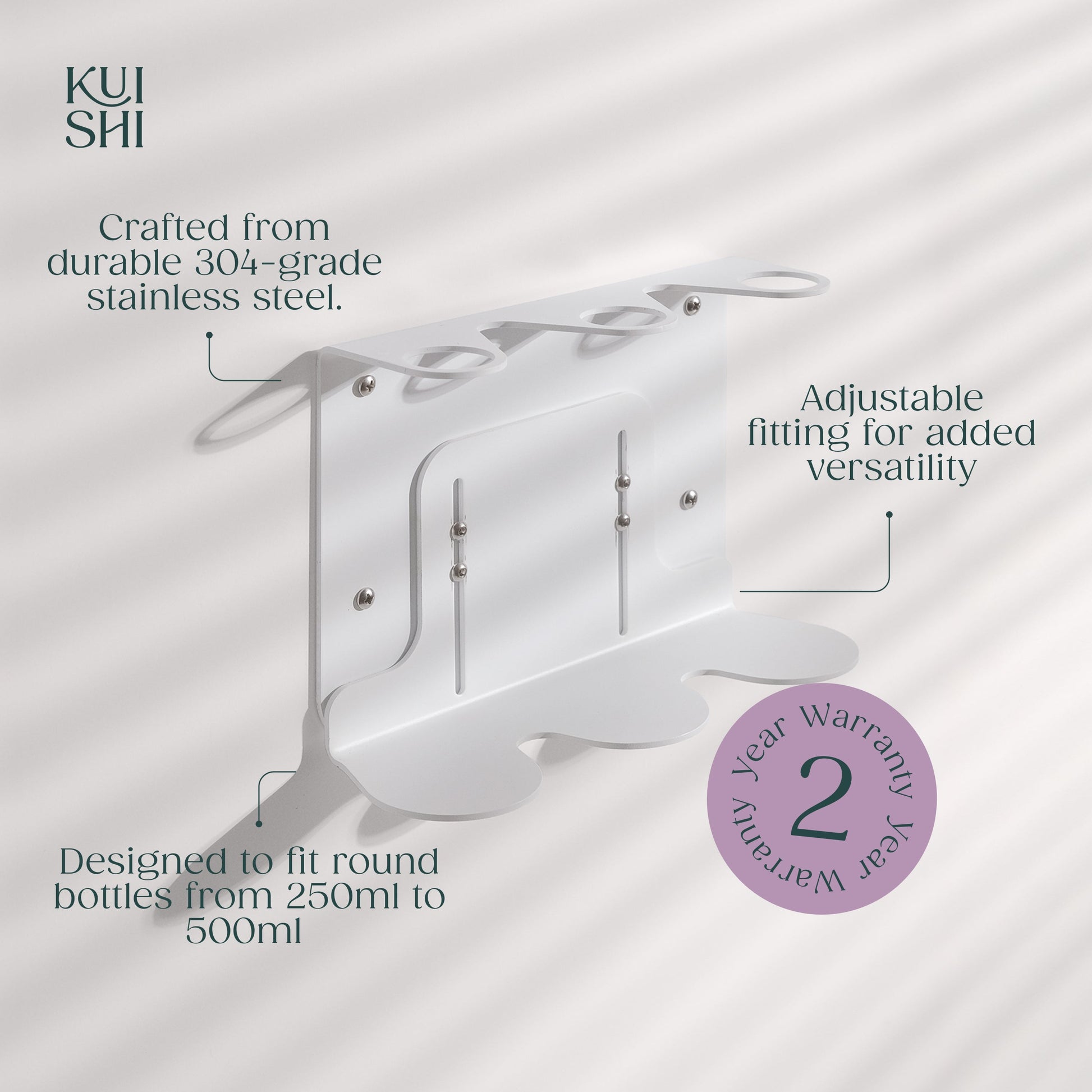 White Triple Bottle Holder - REGN