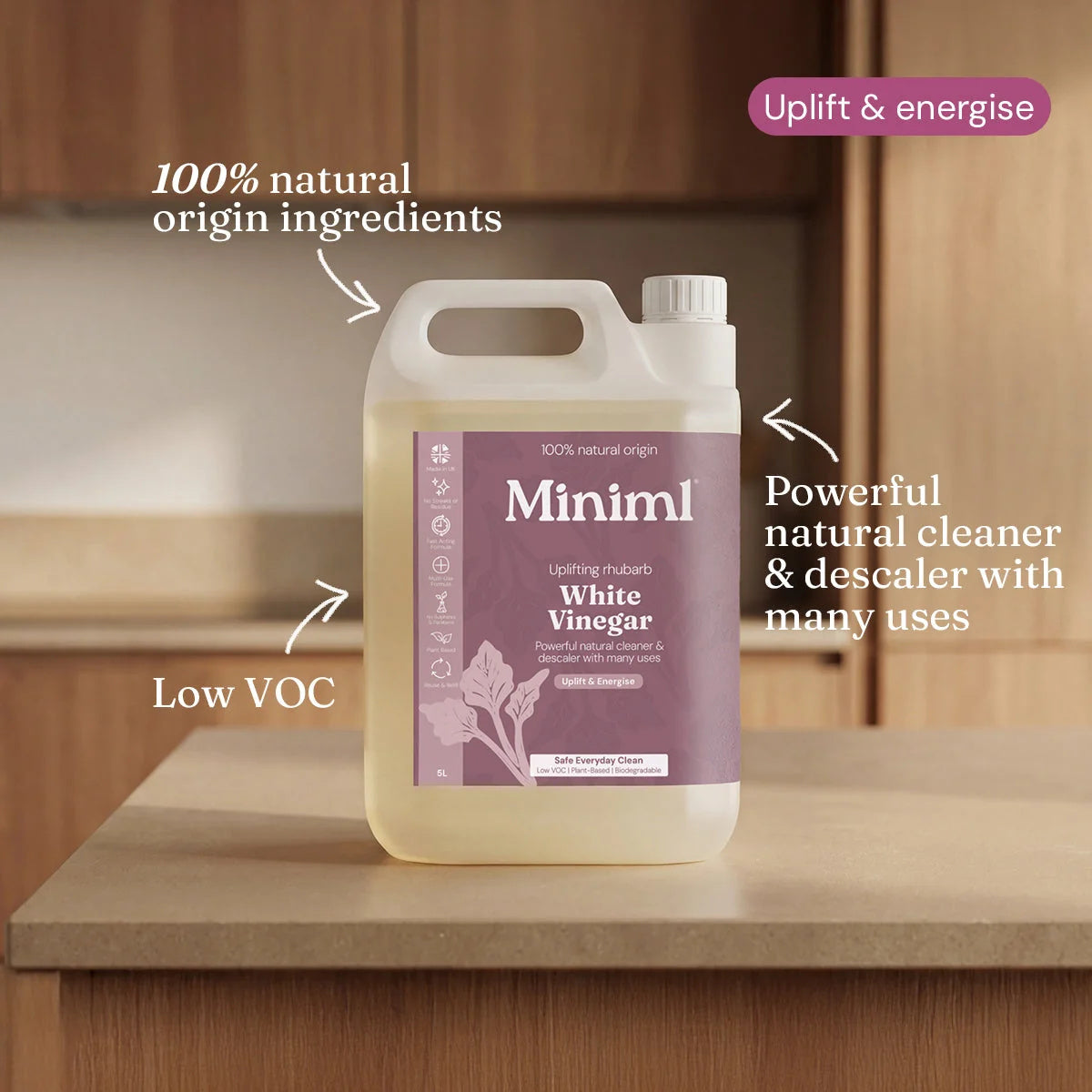 White Vinegar 5L Try It All Bundle – Lemon, Unscented & Wild Rhubarb