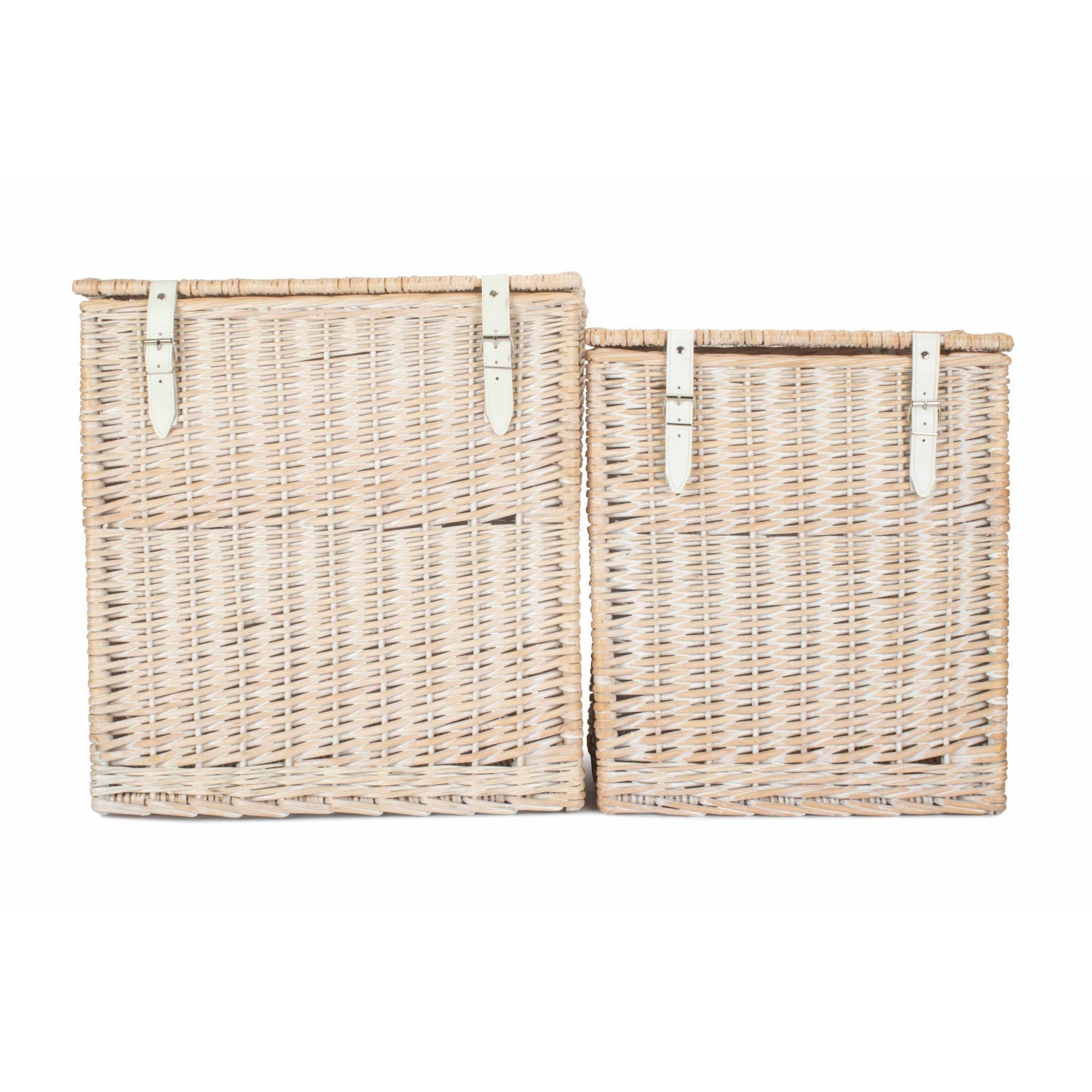 White Wash Willow Vintner Storage Hamper Set 2 - REGN