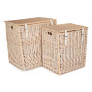 White Wash Willow Vintner Storage Hamper Set 2 - REGN