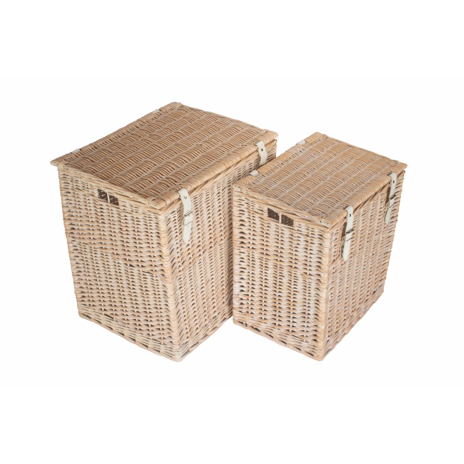 White Wash Willow Vintner Storage Hamper Set 2 - REGN