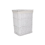 White Wicker Laundry Hamper Basket - Large - REGN
