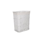 White Wicker Laundry Hamper Basket - Small - REGN
