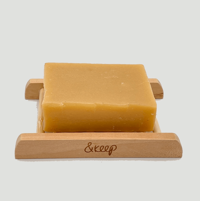 Wooden Soap Tray, Rectangular Shape With Draining Tray For Soap Bars - REGN